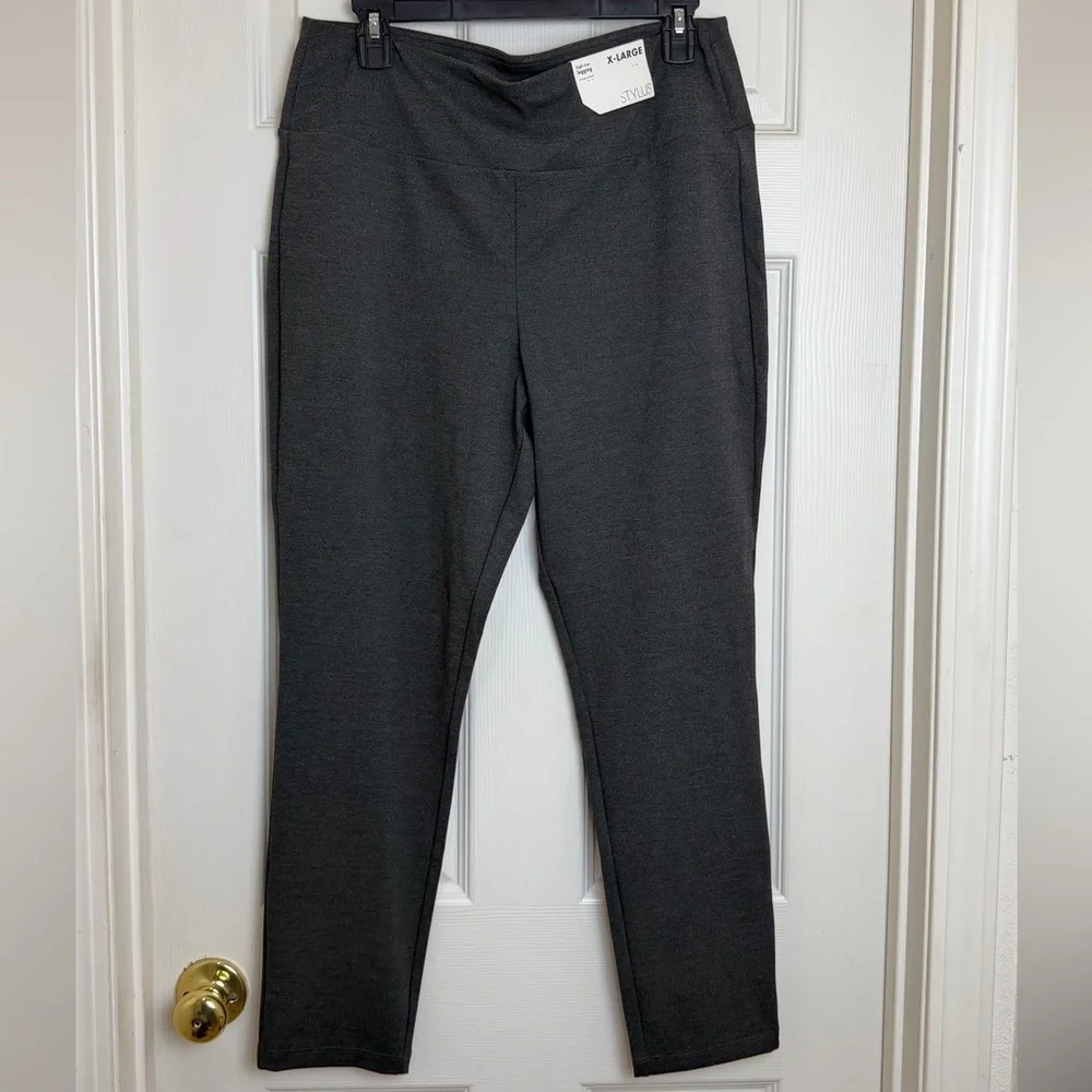 STYLUS gray Womens Leggings size XL